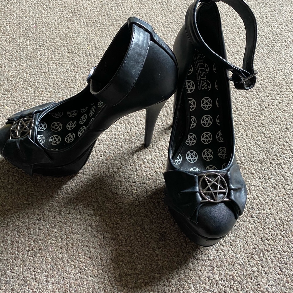 Killstar Pentagram Heels